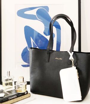 'Georgie' Leather Tote Bag, 6 of 6