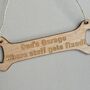 'Dad's Garage' Wooden Spanner Hanging Sign, thumbnail 2 of 2