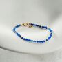 Natural Blue Agate Bracelet, thumbnail 7 of 8