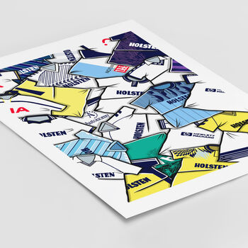 Tottenham Hotspur Football Shirt Mash Up Print, 3 of 3
