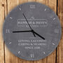 Personalised Kitchen Slate Clock, thumbnail 3 of 3