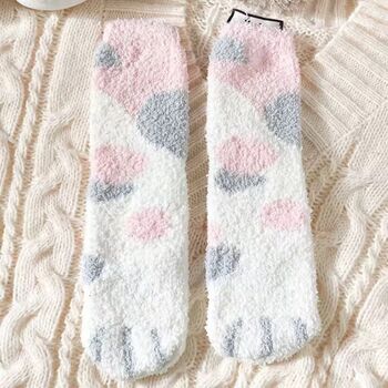 Fluffy Cat Paw Socks, 7 of 12