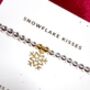 Snowflake Charm Bracelet Christmas Gift For Her, thumbnail 3 of 4