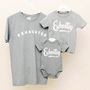 Dad And Baby 'Exhausted' And 'Exhausting' T Shirt Set, thumbnail 1 of 6