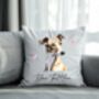 Personalised Greyhound Hearts Cushion Cover Gift, thumbnail 2 of 2