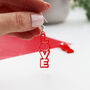 Love Drop Acrylic Red Earrings, thumbnail 8 of 11