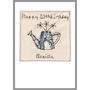 Personalised Watering Can Birthday / Retirement Card, thumbnail 10 of 10