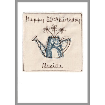 Personalised Watering Can Birthday / Retirement Card, 10 of 10