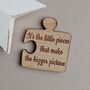 'Little Pieces…Bigger Picture' Jigsaw Pocket Token, thumbnail 1 of 2