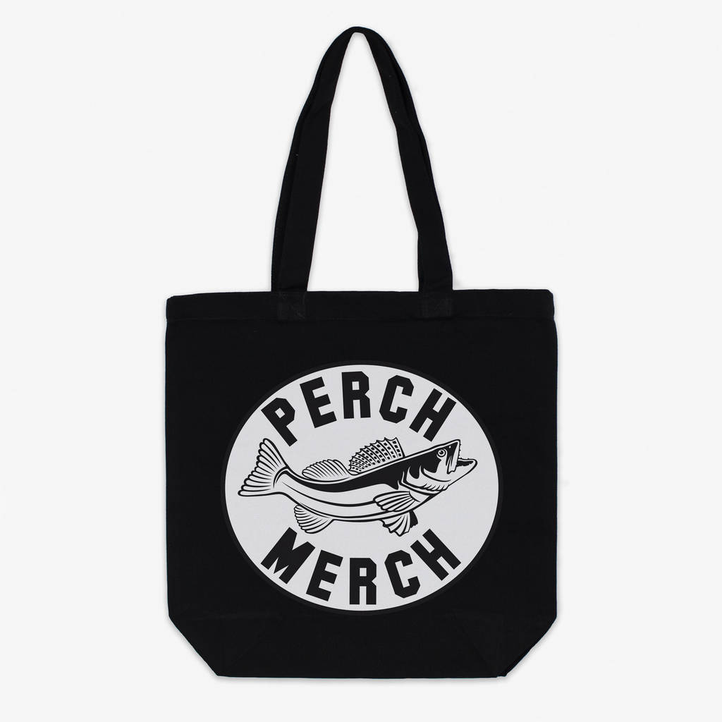 Perch Merch Cotton Canvas Fishing Tote Bag By Batch1