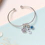 Personalised Paw Print Silver Bracelet Dog Lovers Gift, thumbnail 5 of 10
