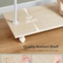 Portable Clothes Rack Metal Clothes Rail Storage Shelf, thumbnail 8 of 12