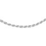 Mens Sterling Silver Medium Rope Chain Necklace, thumbnail 3 of 10