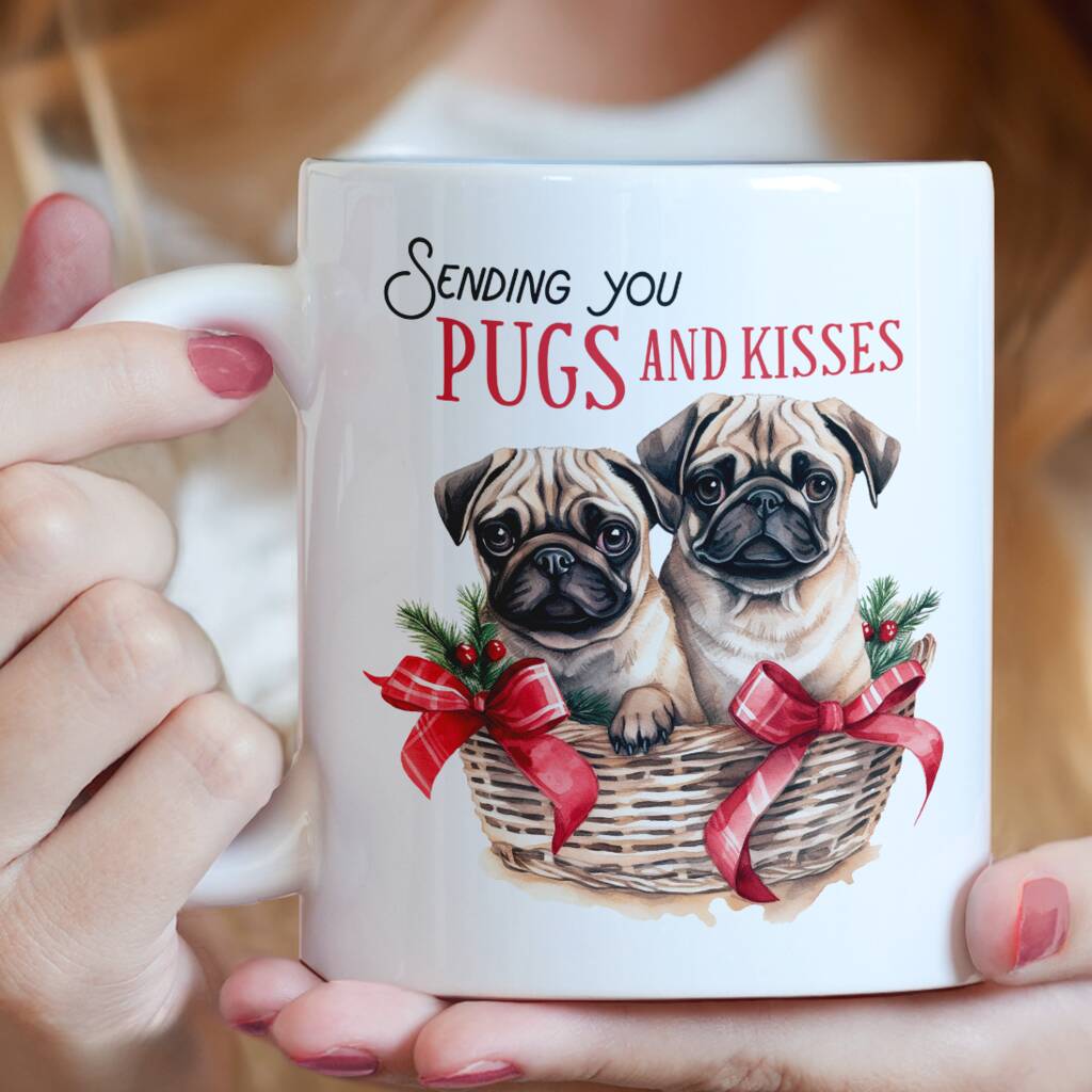 Pugs and hot sale kisses mug