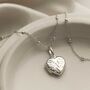 Sterling Silver Sweet Heart Locket Necklace, thumbnail 3 of 9