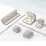 Monaco D’or Grey Velvet Blossom Ombré Curve Travel Jewellery Box, thumbnail 1 of 4