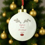 Personalised Little Reindeer Bauble, thumbnail 2 of 5