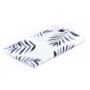 Black And White Palm Leaf Muslin Swaddle Blanket, thumbnail 2 of 5