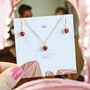 Birthstone Hearts Jewellery Set, thumbnail 3 of 6