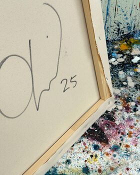 Large Original Abstract Expressionist Painting Acrylic On Canvas Contemporary 150 Cm, 6 of 7