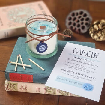 Handpoured Cancer Birthday Scented Candle And Bracelet, 3 of 8