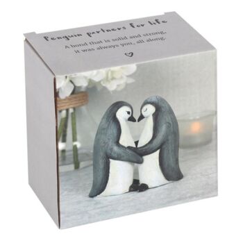 Valentines Gift For Couples Penguin Partners For Life Ornament, 4 of 7