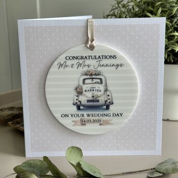 Wedding Personalised Card With Keepsake, 4 of 4
