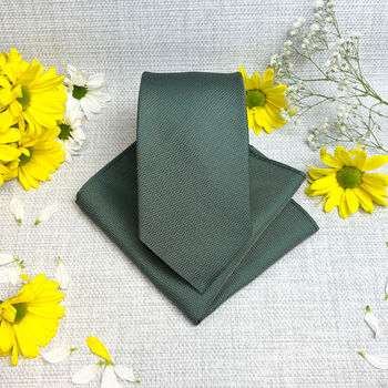 Spruce Textured Wedding Tie Set, 2 of 6