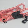 Red And White Stripped Rope Dog Lead, thumbnail 1 of 12