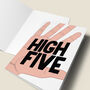 'High Five' Congratulations Card, thumbnail 4 of 4
