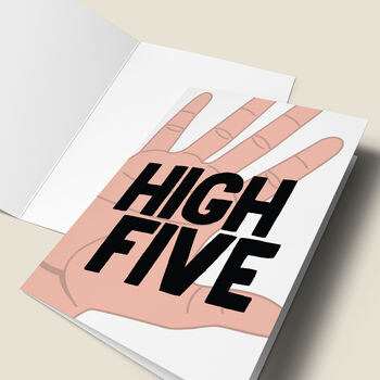 'High Five' Congratulations Card, 4 of 4