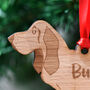 Basset Hound Personalised Dog Wooden Decoration, thumbnail 4 of 6
