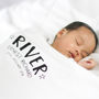 Personalised Birth Announcement Baby Blanket, thumbnail 1 of 4