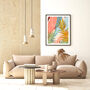 Colourful Abstract Leaf Art Print, thumbnail 2 of 10