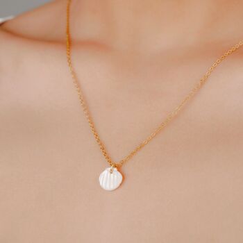 Minimal Shell Pendant Necklace, 11 of 11