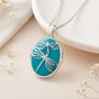 Personalised Sterling Silver Blue Dragonfly Locket, thumbnail 1 of 10