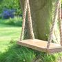 Personalised Oak And Rope Medium Swing, thumbnail 3 of 12
