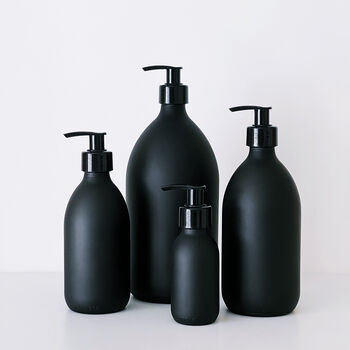 Refillable Matt Black Glass Bottle, 9 of 9