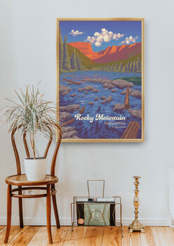 Rocky Mountain National Park Travel Poster Art Print, 5 of 8