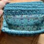 Bespoke Handmade Crochet Bag With Wood Panel, thumbnail 4 of 7