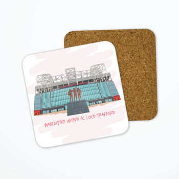 Personalised Manchester Utd Coaster, Old Trafford, 3 of 3