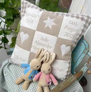 Personalised Natural Memory Cushion**, 2 of 6