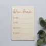 Personalised Wooden Birth Announcement Prop, thumbnail 1 of 4