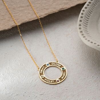 'Circle Of Love' Family Birthstone Necklace, 7 of 10