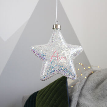 Christmas LED Star Hanging Decoration Light, 6 of 7