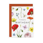 Champ De Fleur 'Happy Birthday' Botanical Card, thumbnail 2 of 2