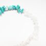Clear Quartz, Turquoise Crystal Bracelet, thumbnail 2 of 2