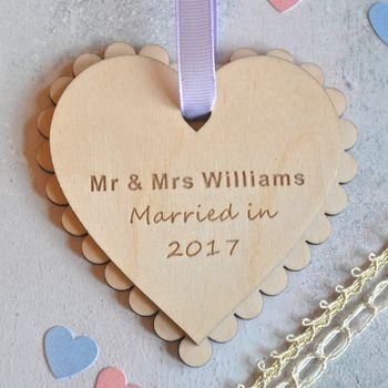 Personalised Wedding Heart, 2 of 4
