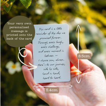 Engagement Photo And Message Wallet Card, 4 of 5