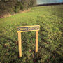 Engraved Oak House Sign With Painted Background, thumbnail 6 of 8